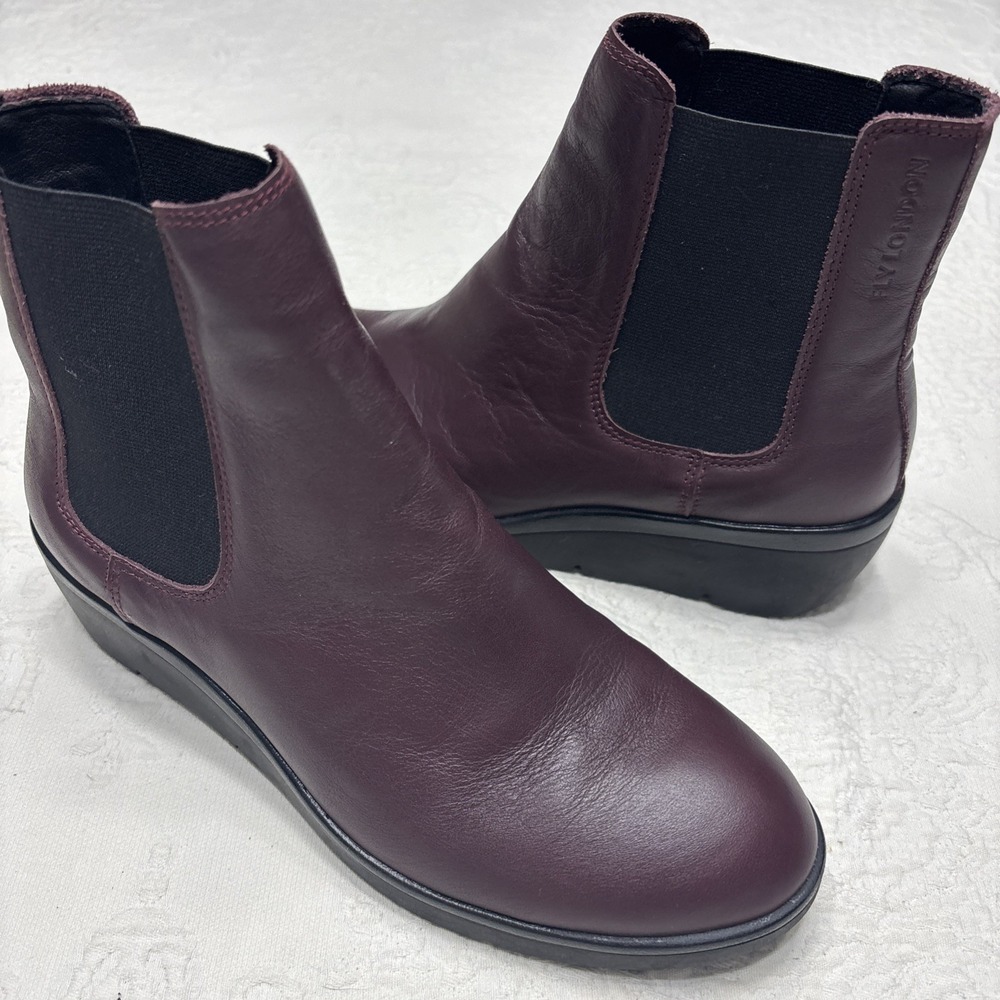 Fly London NOLA549FLY P601549005 Dakota Bordeaux Red Boots